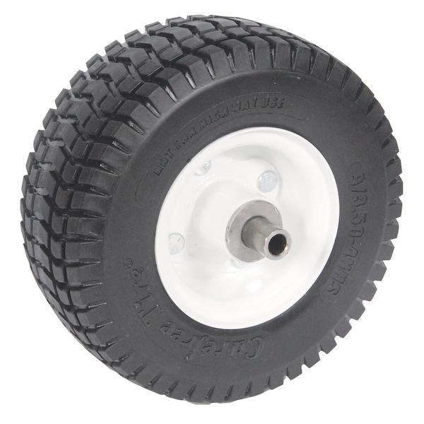 WHEEL-TURF, 9X3.5X4, SOLID, WHITE 9" x9" x3.8"